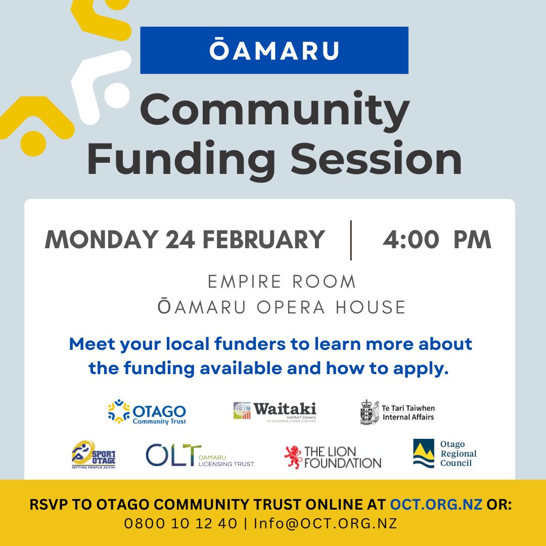 Ōamaru Funding Clinic_24th Feb