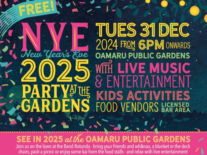 NYE In the Gardens_Ōamaru